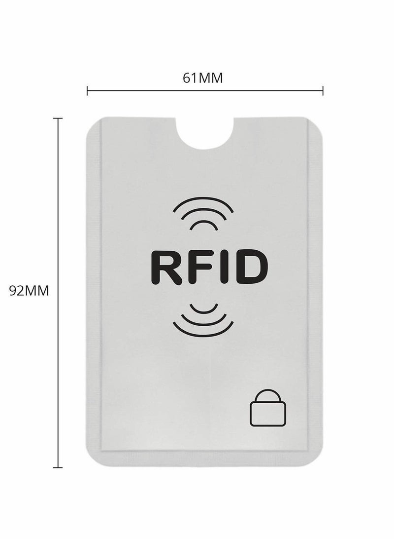 Excefore أكمام بطاقات حجب RFID، أكمام حماية بطاقات الائتمان، حامل بطاقات RFID مضاد للسرقة، حامل بطاقات الائتمان، واقي بطاقات بدون تلامس للمحفظة وبطاقات الائتمان وبطاقات الخصم والهوية والبطاقات الرئيسية 20 قطعة - Image 4