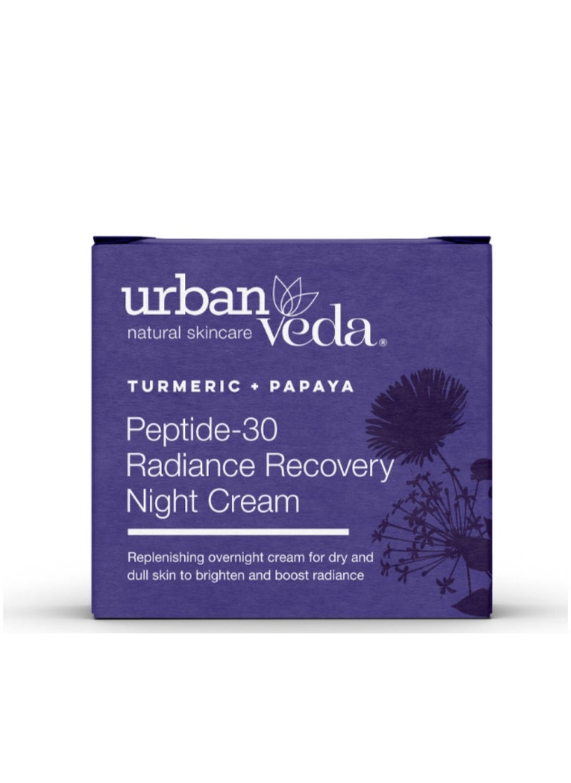 urban Veda Radiance Recovery Night Cream Peptide-30 50ml  - Image 1