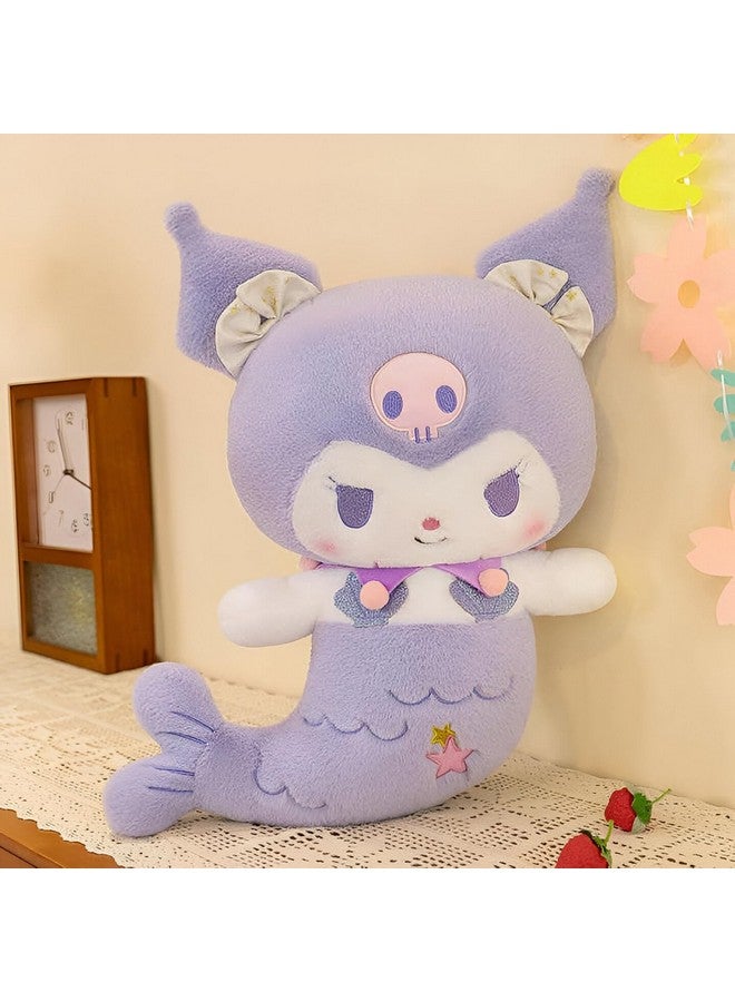 Tickles Anime Mermaid Soft Stuffed Plush Animal Toy for Kids Boys & Girls Birthday Gifts (Size: 35 cm Color: Purple) - Image 1