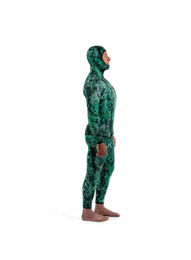 DYNAMICNORD Sfs-3 Free Dive Suit 3Mm Hooded Jacket + Pant Camo/Green - S - Image 4