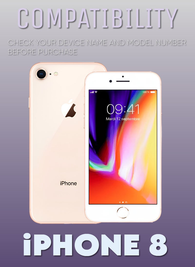 ACLIX 2 Pieces Antistatic ESD Dustproof Premium Quality High Definition Anti-Spy Privacy Tempered Glass Screen Protector Designed For  iPhone 8 - Image 2