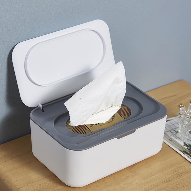 566 Mask Storage Box Large Capacity Removable Household Wet And Dry Tissue Box With Lid Dust Mask Storage Box - Image 4