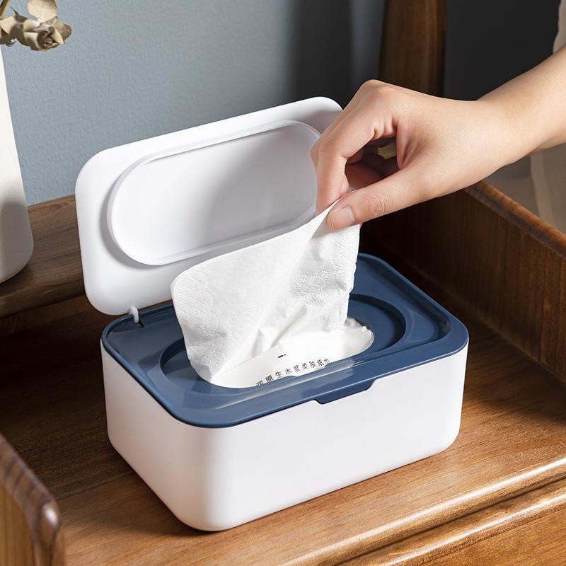 566 Mask Storage Box Large Capacity Removable Household Wet And Dry Tissue Box With Lid Dust Mask Storage Box - Image 2