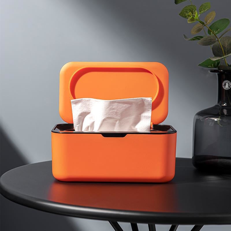 566 Mask Storage Box Large Capacity Removable Household Wet And Dry Tissue Box With Lid Dust Mask Storage Box - Image 3