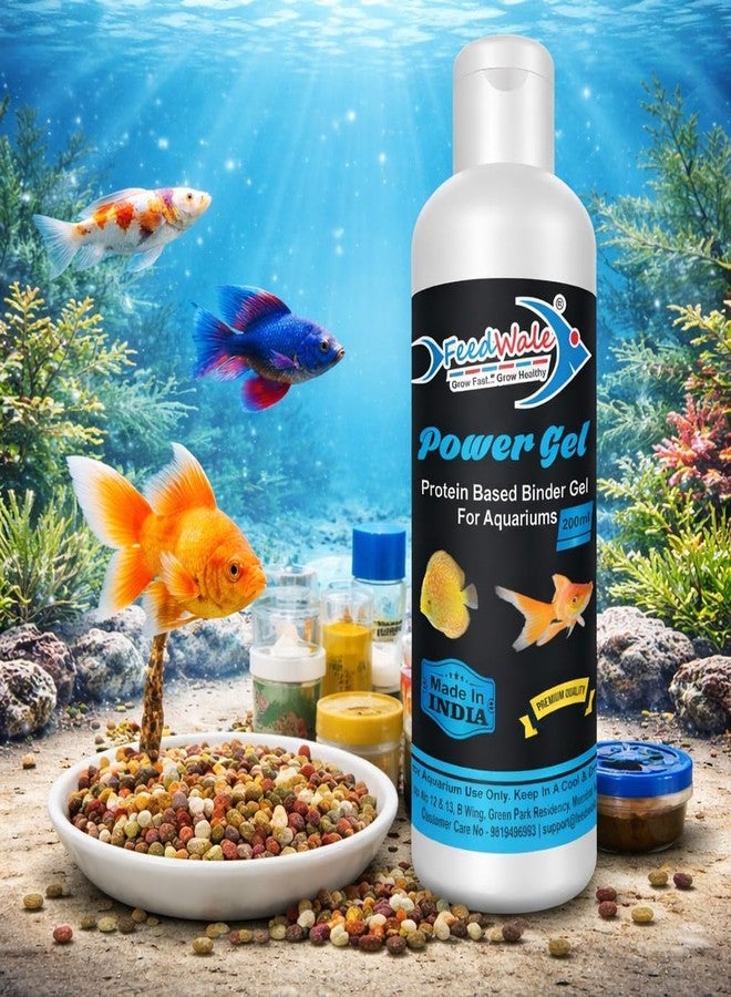 FeedWale Aquarium Power Gel 200ml Protein Binder Gel for Fish Food | Mix Medicines, Probiotics & Supplements Easily | Improves Absorption, Reduces Food Wastage | for All Aquarium Fishes - Image 4