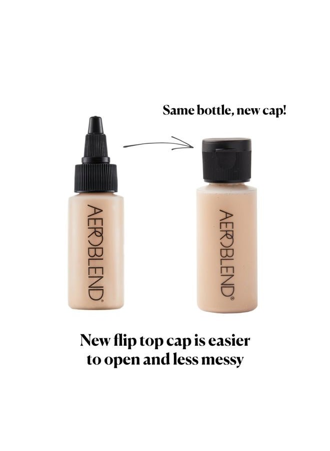 AEROBLEND Airbrush Foundation Makeup (O30) Professional, Water-Based, Buildable, Long-wearing, For all skin types, 1 oz - Image 3