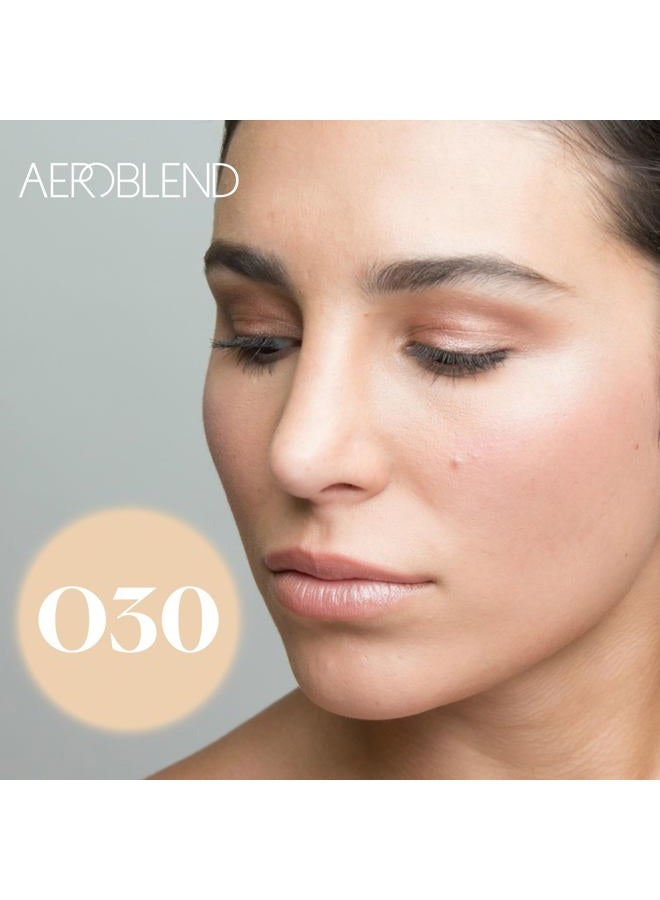 AEROBLEND Airbrush Foundation Makeup (O30) Professional, Water-Based, Buildable, Long-wearing, For all skin types, 1 oz - Image 5