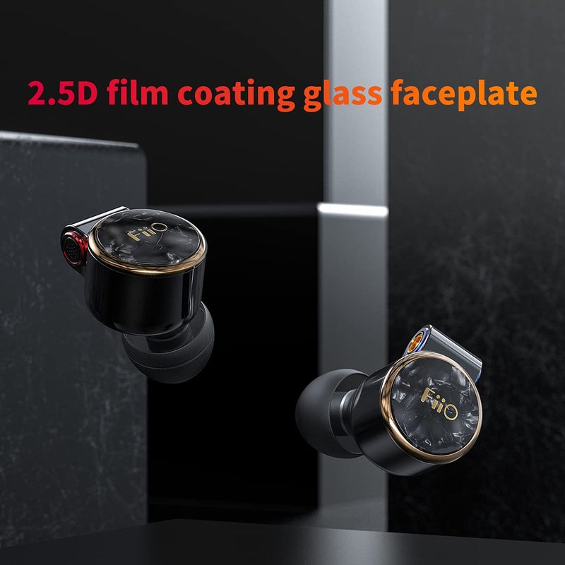 FIIO FD3 Earphones in-Ear Earbuds High Resolution 1DD Bass Heavy MMCX Connector (Black) - Image 5