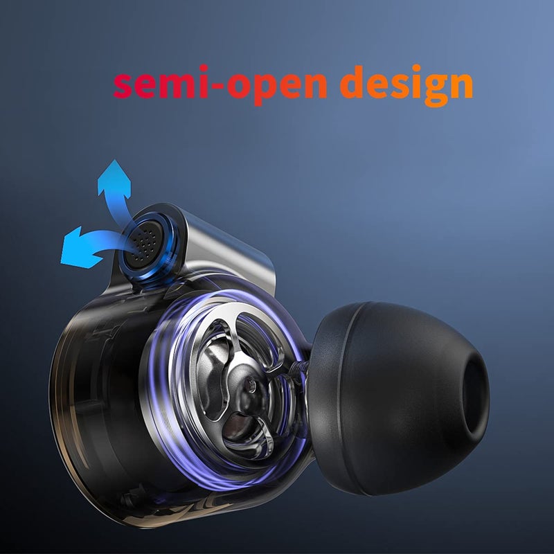 FIIO FD3 Earphones in-Ear Earbuds High Resolution 1DD Bass Heavy MMCX Connector (Black) - Image 4