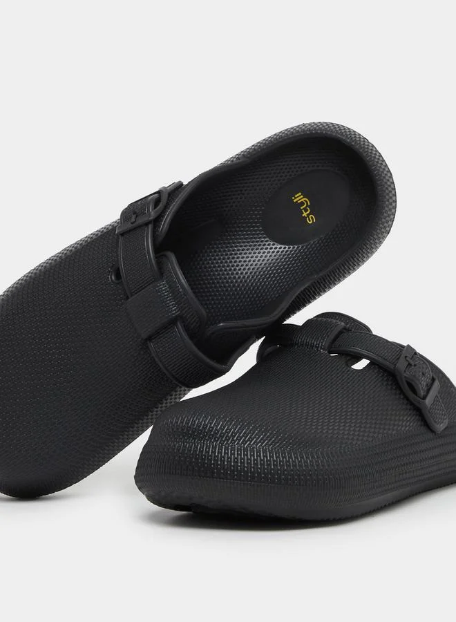 Styli Buckle Slip On Sandals