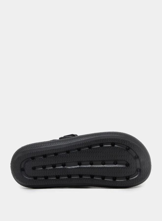 Styli Buckle Slip On Sandals