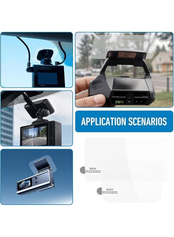 Windshield Dashcam Stickers 6 Pcs Clear Electrostatic Stickers Sticker Shield for Windshields Windshield Sticker for Mounting Dash cam Phone Projection Screen - Image 5