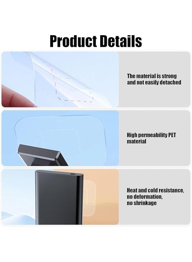 Windshield Dashcam Stickers 6 Pcs Clear Electrostatic Stickers Sticker Shield for Windshields Windshield Sticker for Mounting Dash cam Phone Projection Screen - Image 3
