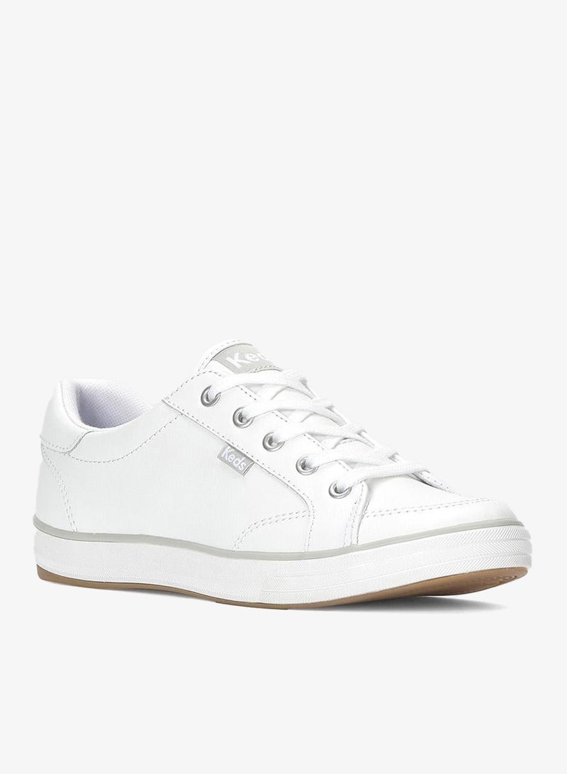 Keds Women's Center III Lace Up Leather Casual Sneaker White - Image 3