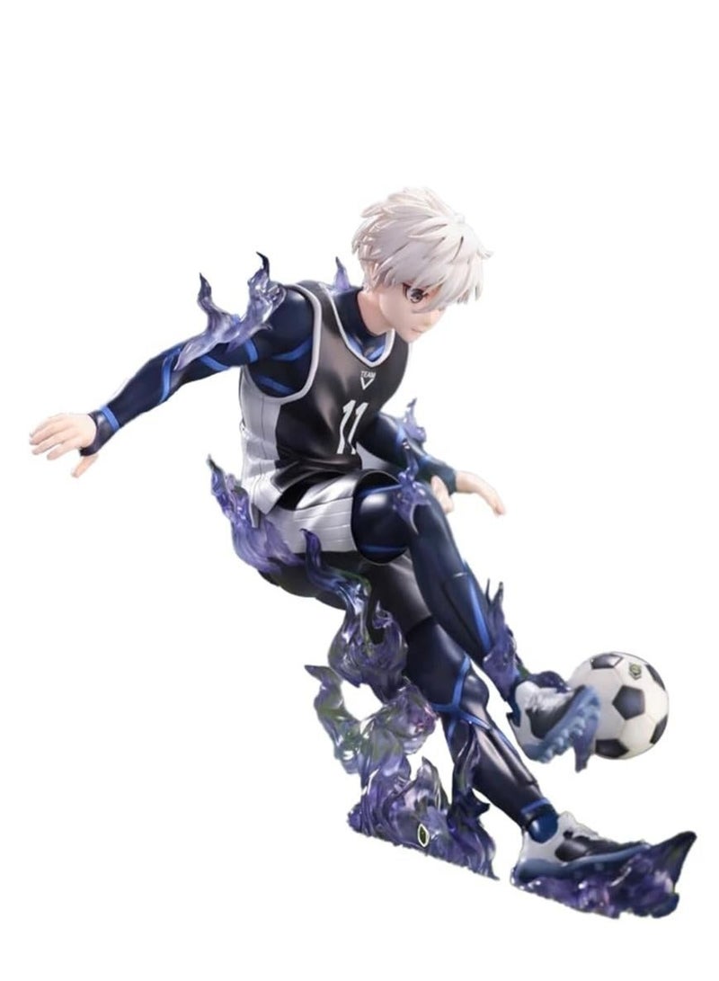 Blue Lock Shirogane Ryo 11 Anime Figure Model — 18cm High with Special Effects Scene, Ideal for Wholesale and Collecting  - Image 1