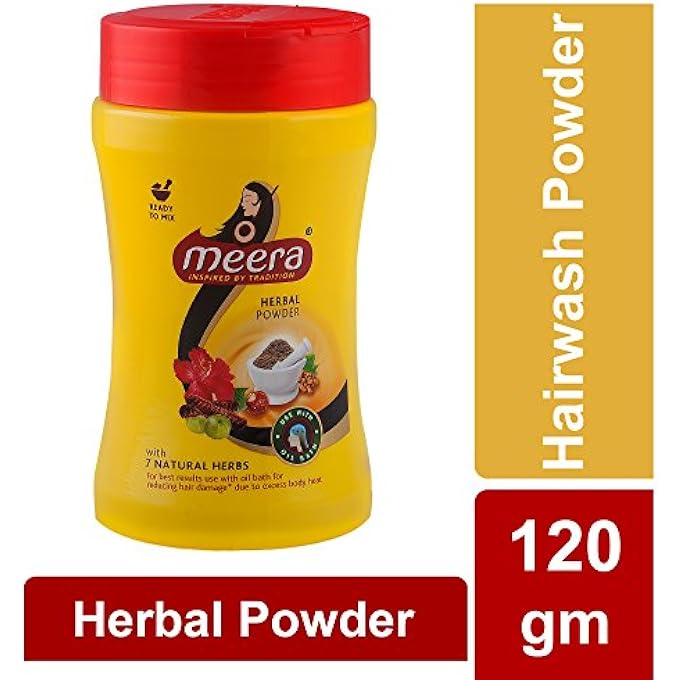 MEERA HERBAL HAIR WASH POWDER, 120 GM - Image 3