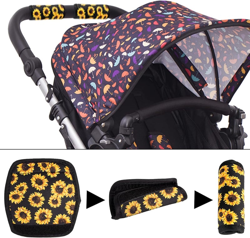 PG6 3 Pcs a Set, Comfort Neoprene Handle Wraps/Grip/Identifier for Travel Bag Luggage Suitcase Baby Carriage - Image 5