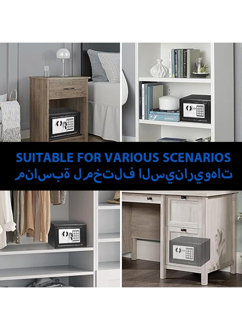 DPTER Security Safe - Digital Safe Electronic Steel Lock Box with Keypad to Protect Money, Jewelry, Passports for Home, Business or Travel Black - Image 5