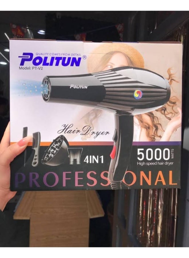 POLITUN Professional Hair Dryer 4 in 1 - V2 - Image 1