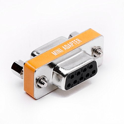 Arnorin DB9 Null Modem Female to Female Slimline Data Transfer Serial Port Adapter 10 Pack - Image 4