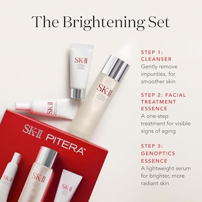SK-II Ultimate Aura Skincare Kit - Radiance-Boosting Skincare Gift Set with Travel & Full Size Products - Kit Includes Full Size Facial Treatment Essence, Mini Cleanser & Mini Essence Serum (3 Count) - Image 2