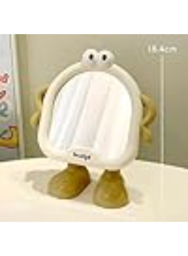 Stylish Mirror with Frame, Plastic Cute Decorative Eyes for Portable Vanity Mirror for Dorm, Office. - Image 2