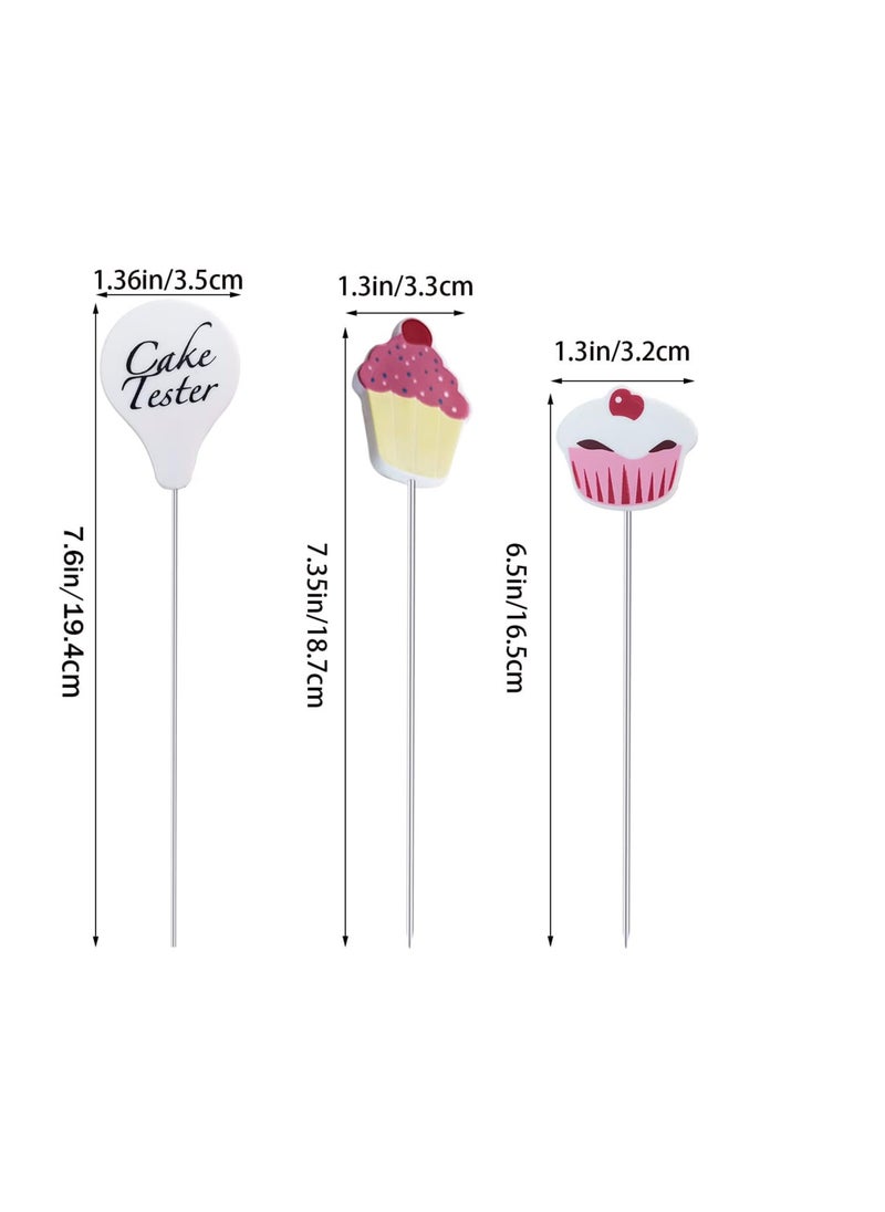 yuntop 3 Pcs Cake Tester Needle Stainless Steel Cake Testing Probe Cake Tester for Baking,Home Bakery Muffin Bread Skewer Cake Testing Stick  - Image 4