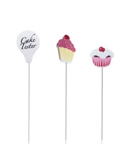 yuntop 3 Pcs Cake Tester Needle Stainless Steel Cake Testing Probe Cake Tester for Baking,Home Bakery Muffin Bread Skewer Cake Testing Stick  - Image 1