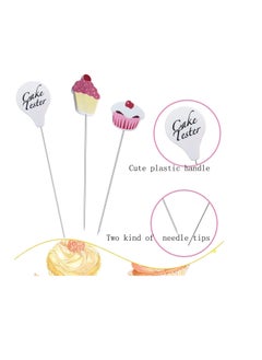 yuntop 3 Pcs Cake Tester Needle Stainless Steel Cake Testing Probe Cake Tester for Baking,Home Bakery Muffin Bread Skewer Cake Testing Stick  - Image 2