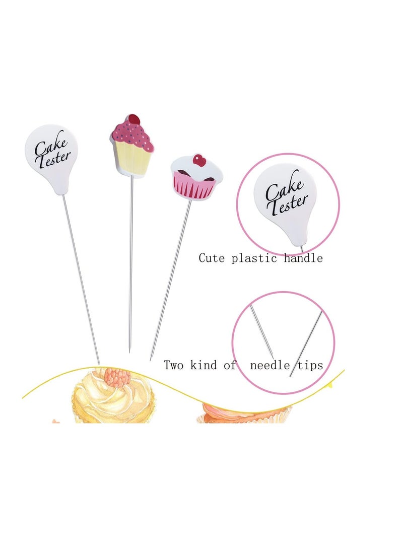 yuntop 3 Pcs Cake Tester Needle Stainless Steel Cake Testing Probe Cake Tester for Baking,Home Bakery Muffin Bread Skewer Cake Testing Stick  - Image 2
