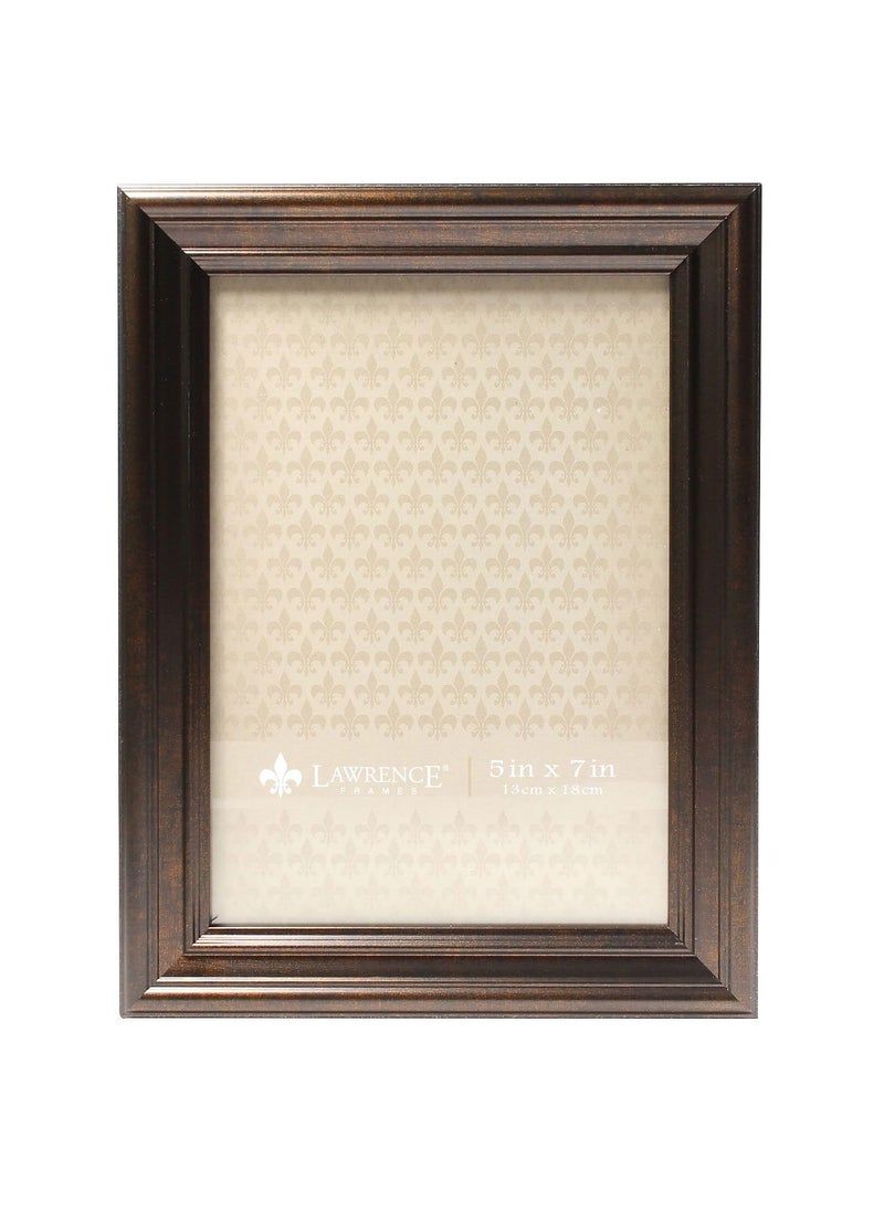 Lawrence Frames Lawrence Frames 535557 Bronze 5x7 Classic Detailed Oil Rubbed Picture Frame 