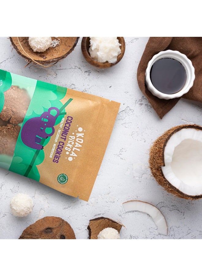 Koala Picks 6pcs Coconut Cookies – Healthy Snack for Kids & Adults – No Preservatives – Made with Coconut, Oats & Date Powder – 3 Packs of 2 Cookies – Nutritious Biscuits for Lunchbox - Image 5