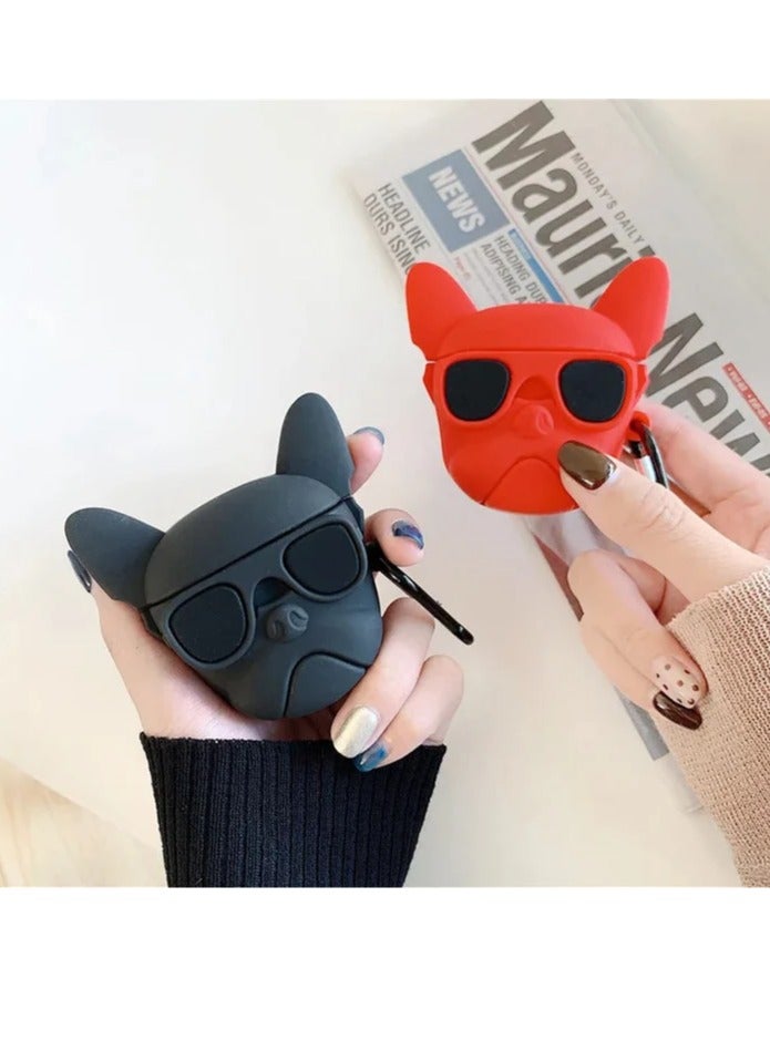 Cute Soft Silicone Case Compatible with Apple AirPods 4 Generation (2024) Full 360° Protection Dust-Proof Shockproof Case Cover with Hook - Image 4