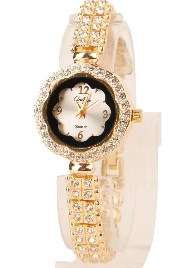 Onlyou Women’s Casual Watch - Gold Color - Stainless Steel Material - Image 3