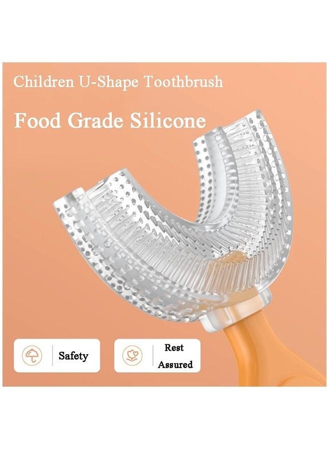 OstWony 2 Pack U-shaped Children's Toothbrush 360 Degree Baby Soft Silicone Teeth Tooth Brush Kids Dental Oral Care Cleaning Tool Baby Dental - Image 5