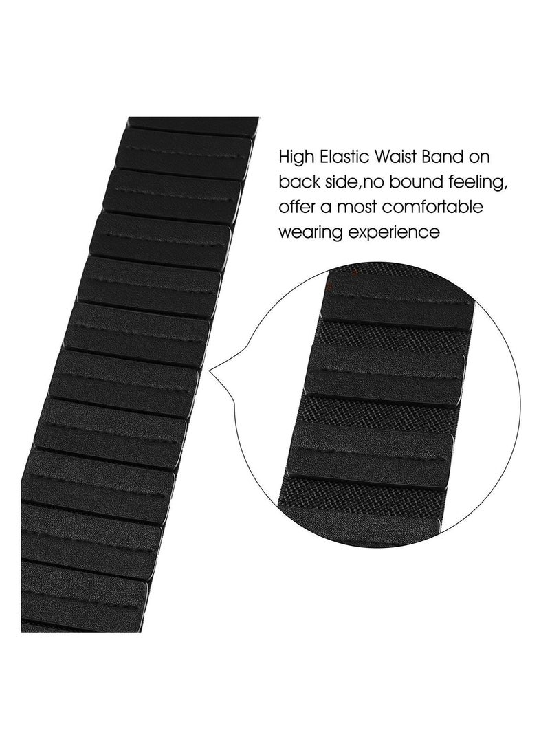 SOLARAE Women's Fashion Vintage Wide Elastic Stretch Waist Belt, With Interlock Buckle Belt - Image 4