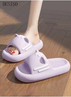 DUNISO Slippers for Women Quick Drying Slide Sandal with Thick Sole Non-Slip Soft Shower Slippers Open Toe Spa Bath Pool Gym House Sandals for Indoor & Outdoor  - Image 1