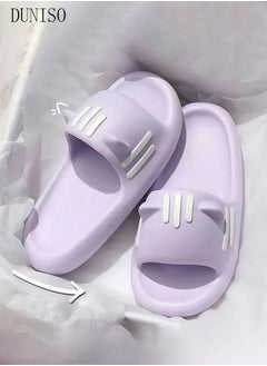 DUNISO Slippers for Women Quick Drying Slide Sandal with Thick Sole Non-Slip Soft Shower Slippers Open Toe Spa Bath Pool Gym House Sandals for Indoor & Outdoor  - Image 4