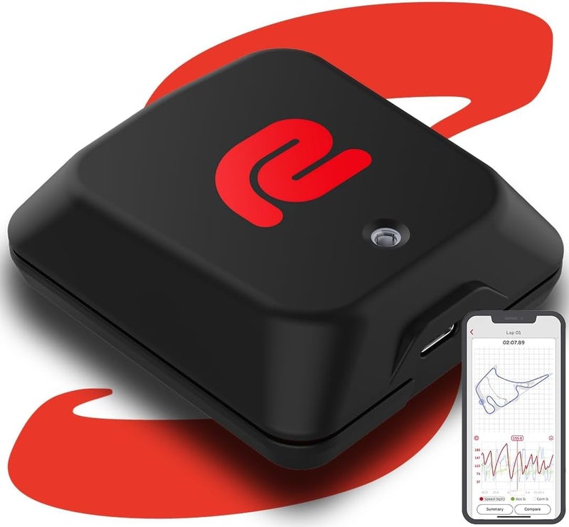 RACEBOX RACEBOX Mini S - Standalone GPS Based Performance Meter Box 25Hz - Car and Motorcycle Lap Timer and Drag Meter with Mobile App - Vehicle Racing Timing System - Image 1
