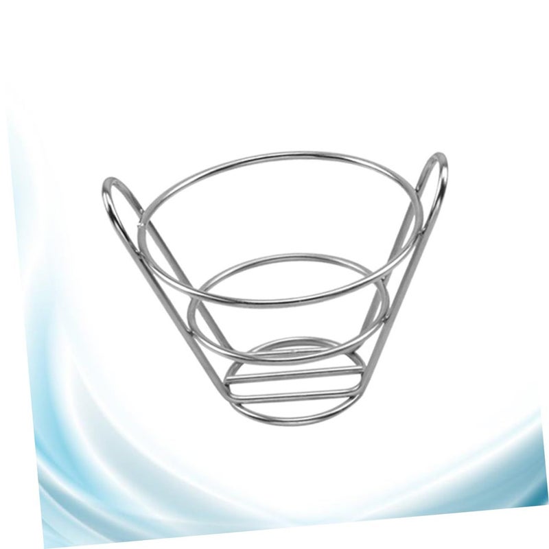 Stainless Steel French Fries Stand Snack Cone Holder Restaurant Service Rack - Image 5