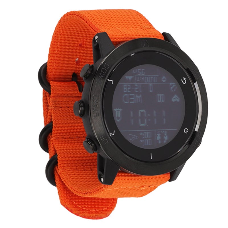Smart Watch: Orange 100M Waterproof Sports Watch - GPS & Beidou Navigation High Bright Screen Fitness Tracker for Outdoor Activities Athletes Triathlon Training Swimming Diving - Image 2