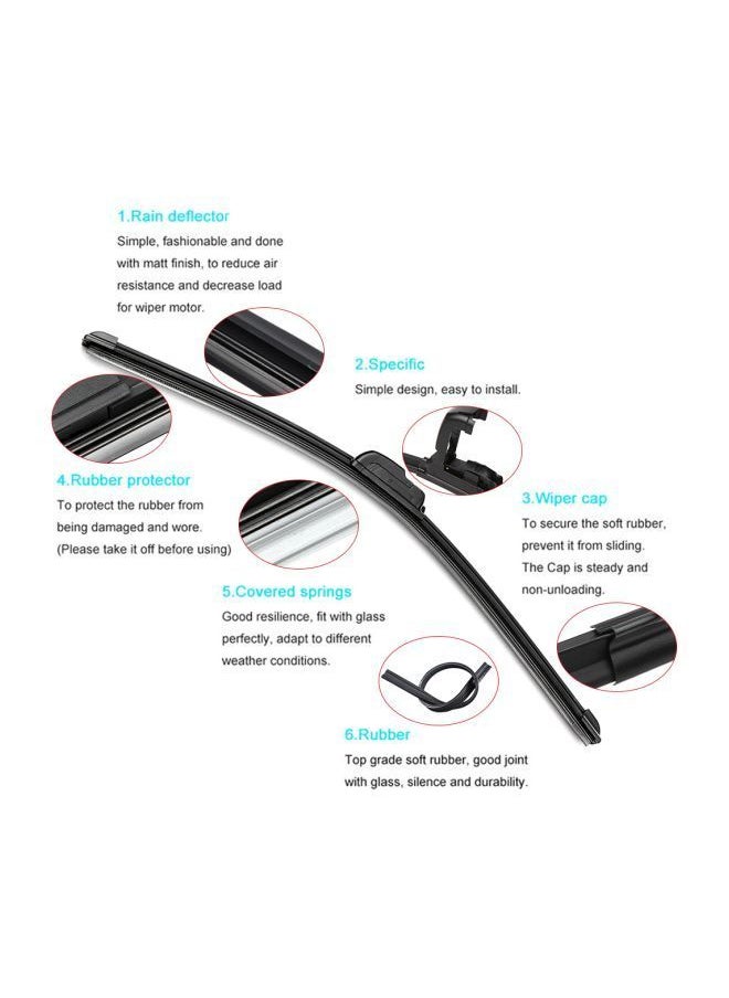 NIBEMINENT Replacement Windshield Wiper Arm Blade  - Image 4