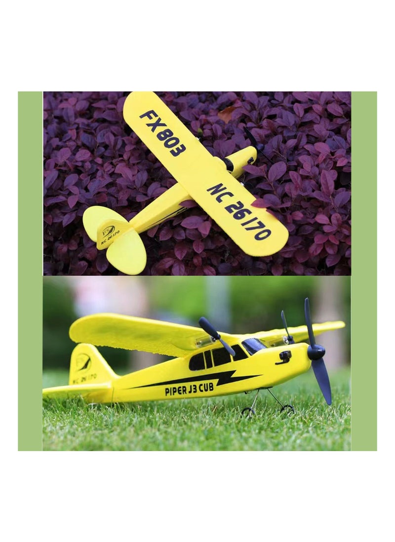 AROAQ RC Foam Aircraft Remote Control Airplane Foam Toys for Children FX803 With Box Yellow  - Image 2