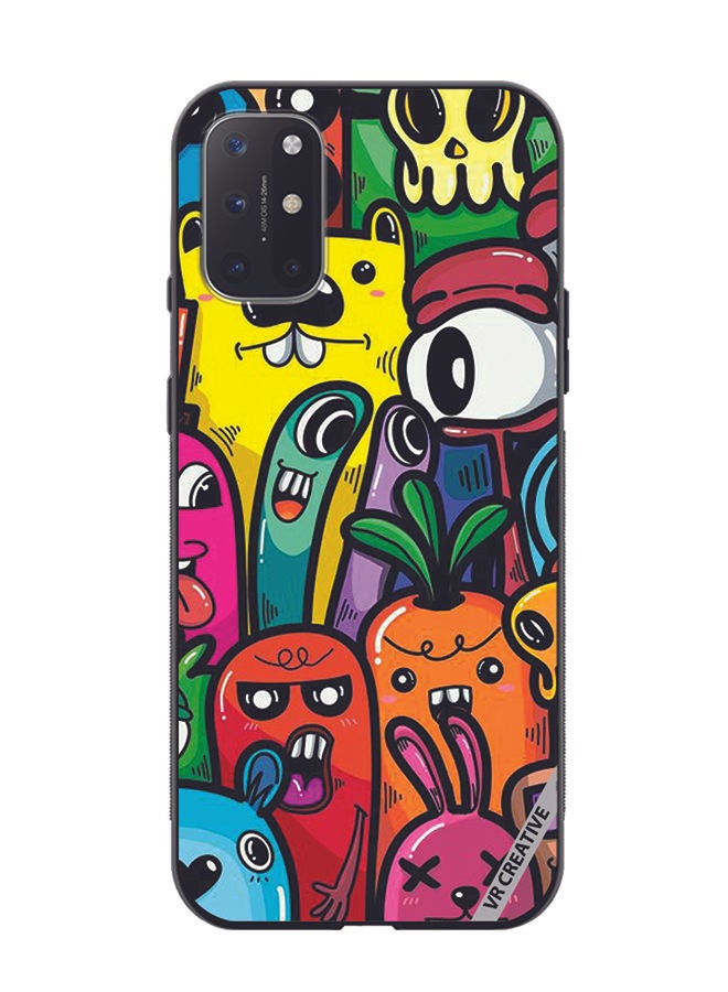 VR CREATIVE Protective Case Cover For OnePlus 8T Cartoon3 Design Multicolour - Image 1