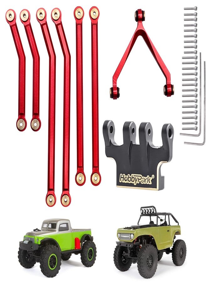HobbyPark Aluminum Links Y-Link & Brass Link Mounts for Axial SCX24 Deadbolt B17 1/24 Crawler Car Upgrades - Image 1