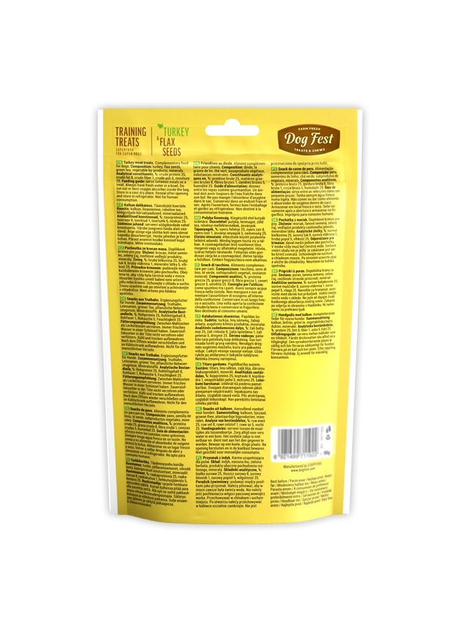 Dog Fest Training Treats Turkey And Flax Seeds - 90G - Image 2
