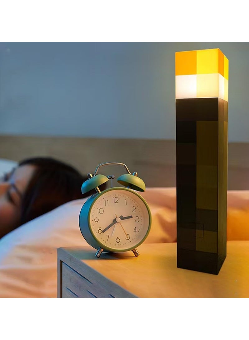 Flushrenic My World Surrounding Night Lights ,Children's Toy Decoration Luminous Model Decoration Wall Lamp,Light-up Wall Torch with  Color Night Light,LED Torch Light with Wall Mount & Hand Held,USB Rechargeable Night Light for Boys’Birthday Parties,Living Room Bedroom Decor  - Image 2