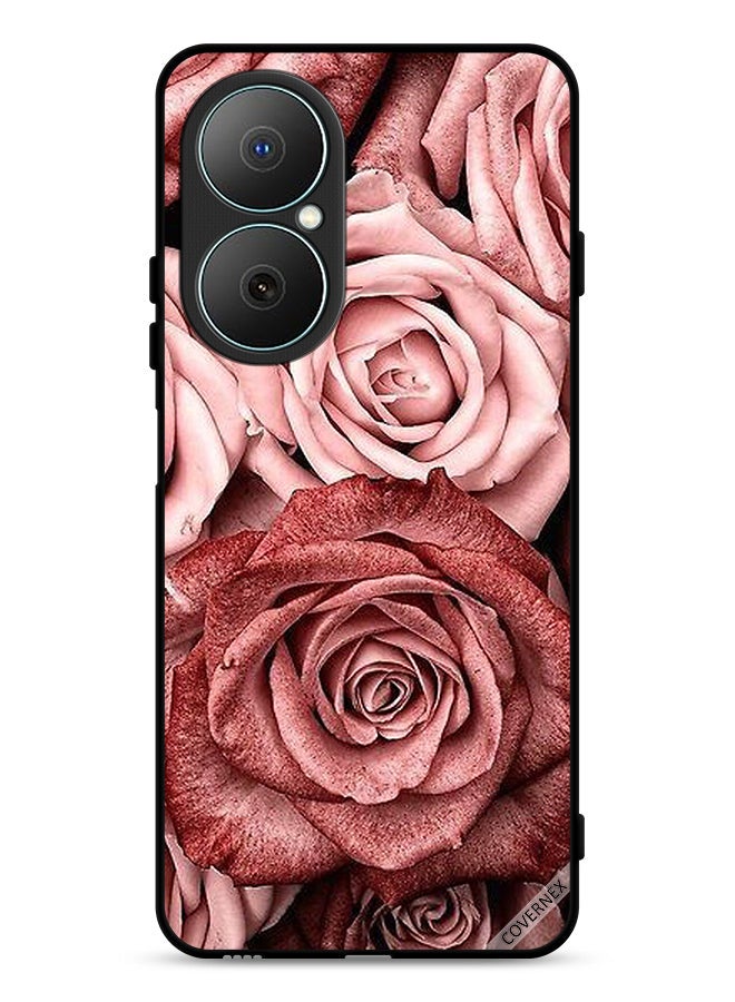 Covernex Huawei Nova Y73 Protective Case Cover Peach Flowers