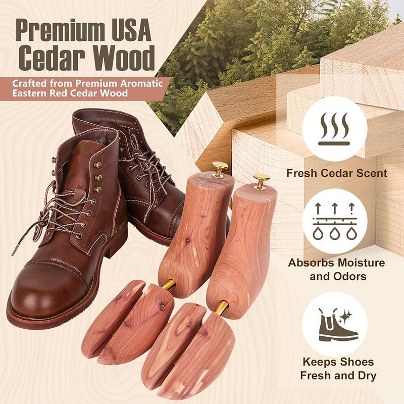 ZAMQIU Cedar Boot Trees for Men - Maintain Shape for Chelsea, Chukkas, Short Dress & Work Boots -Gift for Boot Lovers - Image 5