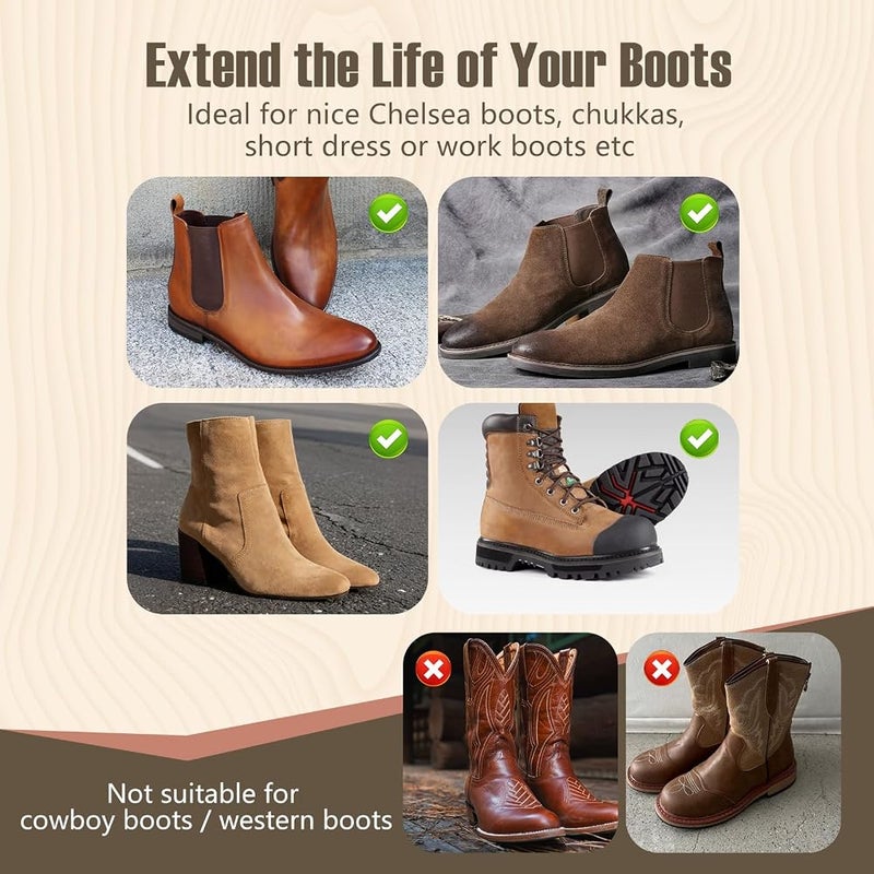 ZAMQIU Cedar Boot Trees for Men - Maintain Shape for Chelsea, Chukkas, Short Dress & Work Boots -Gift for Boot Lovers - Image 3